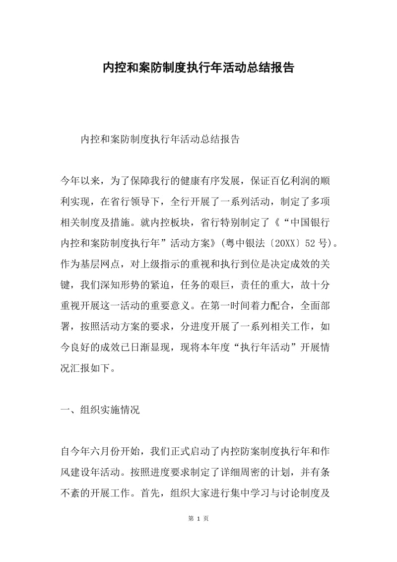 内控和案防制度执行年活动总结报告.docx_第1页