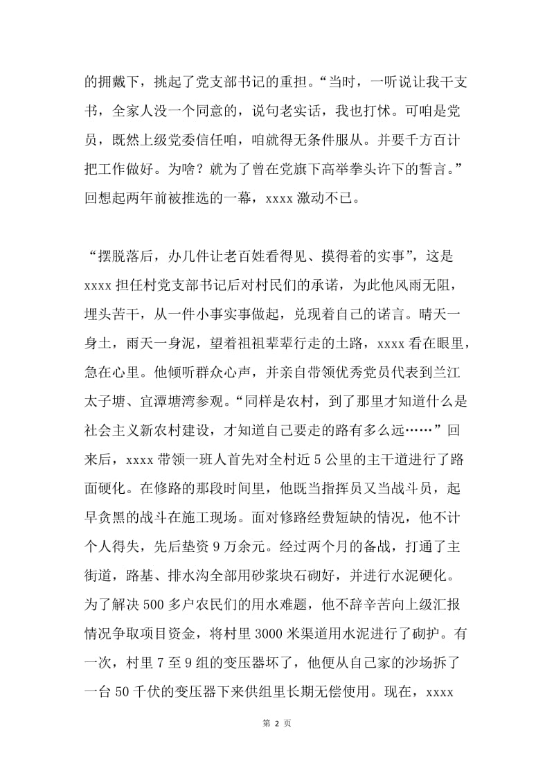 村党支部书记典型事迹材料.docx_第2页