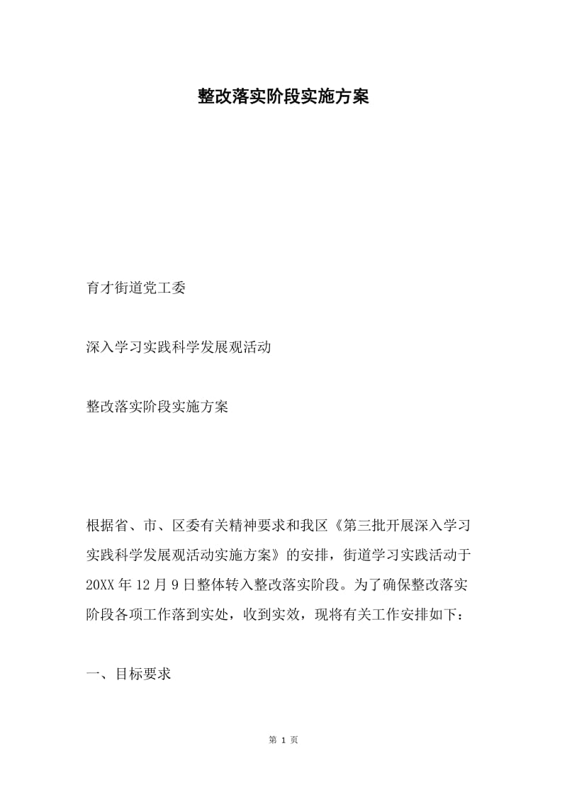 整改落实阶段实施方案.docx_第1页