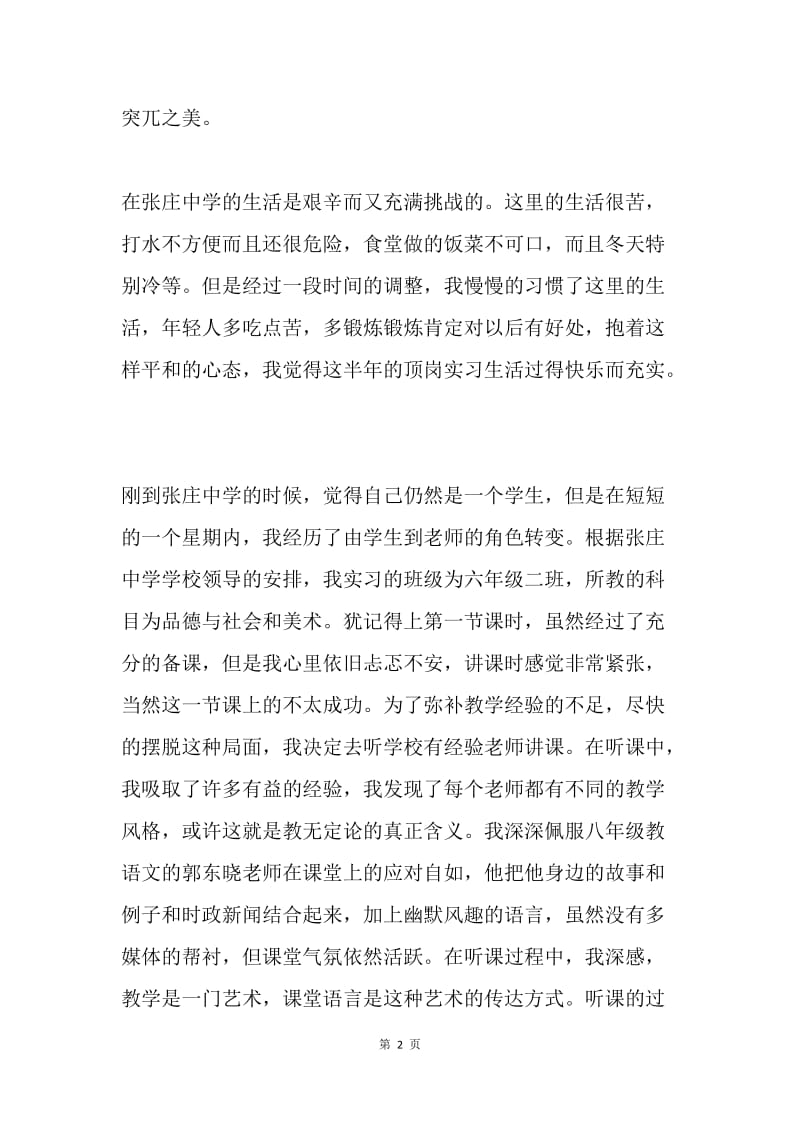 顶岗实习个人总结.docx_第2页