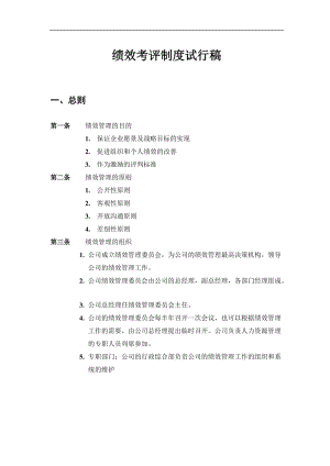 小型咨询公司绩效考核方案描述.doc