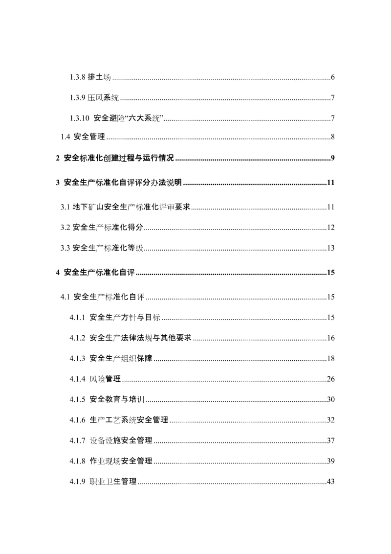 金属非金属矿山地下矿山安全生产标准化自评报告名师制作优质教学资料.doc_第2页