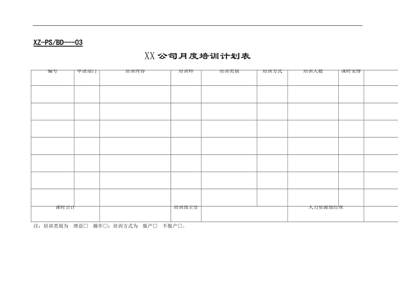 行政人事类管理表格培训表格.doc_第3页