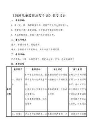 重度残疾儿童送教上门教案名师制作优质教学资料.doc