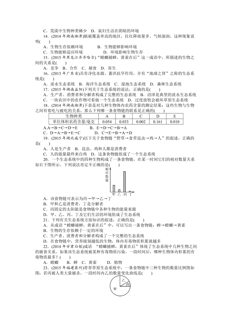 生物中考复习专题 高频考题.doc_第2页