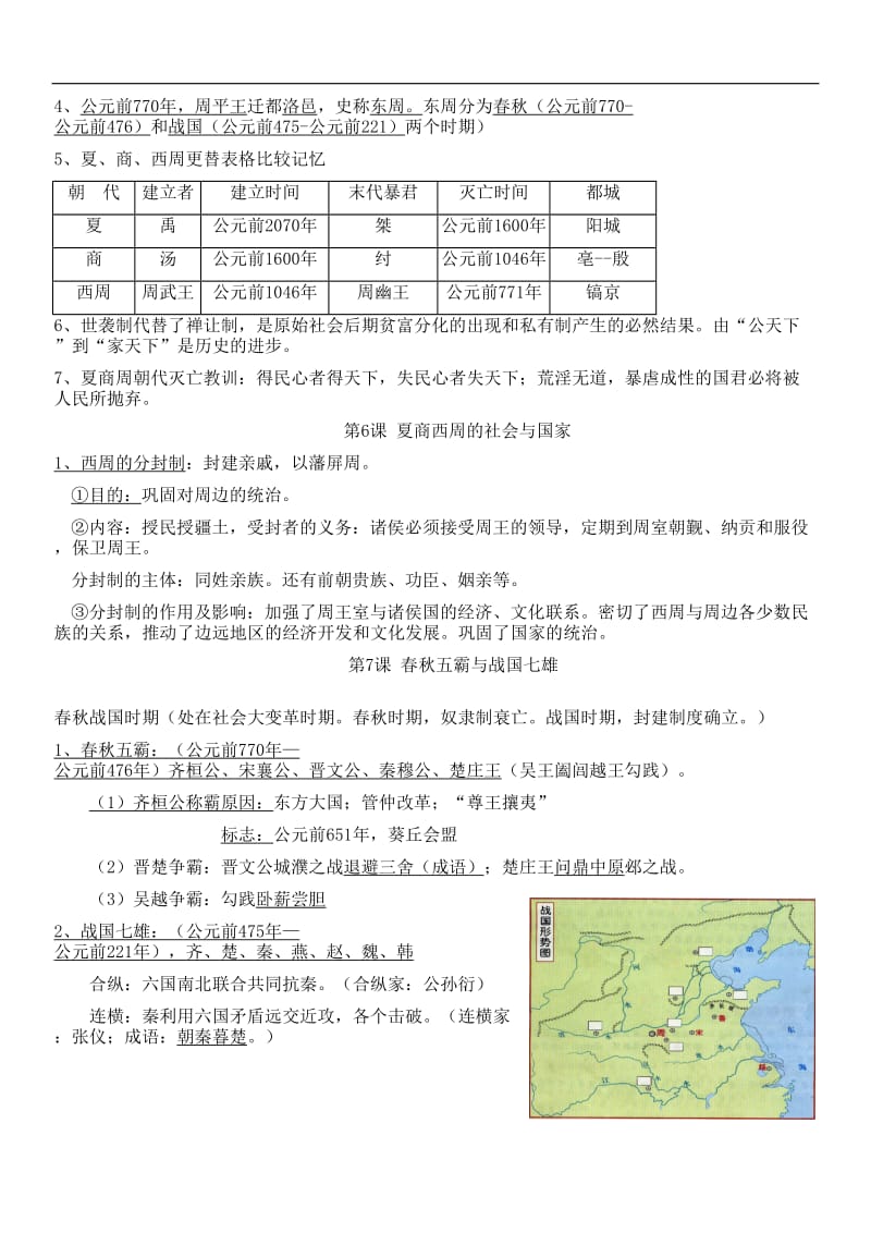 初中历史全部知识点总结.doc_第2页