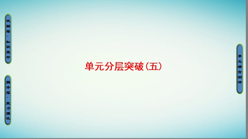 2018学年高中历史第5章经济全球化的趋势第26课经济全球化的趋势单元分层突破课件岳麓版必修名师制作优质学案.ppt_第1页