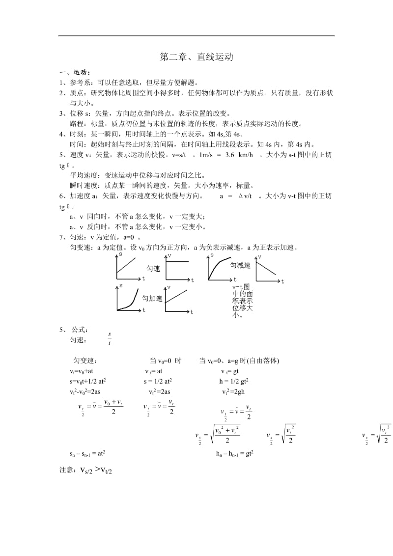 高考理综物理总复习重要知识点归纳总结.doc_第2页