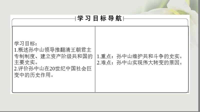 2018学年高中历史专题4“亚洲觉醒”的先驱二中国民族民主革命的先行者__孙中山二课件人民版选修名师制作优质学案.ppt_第2页