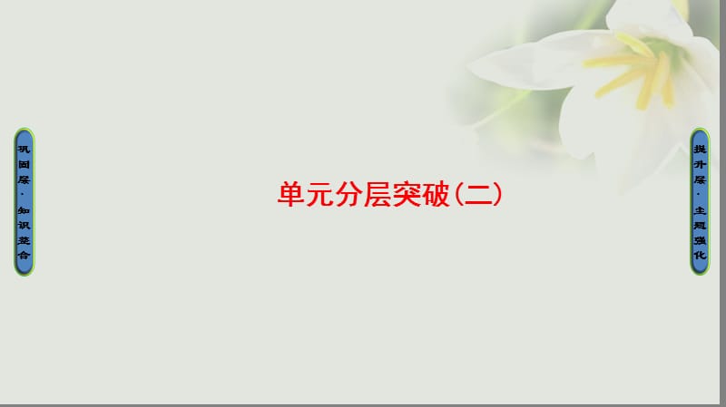 2018学年高中历史第2单元中国古代文艺长廊单元分层突破课件岳麓版必修名师制作优质学案.ppt_第1页