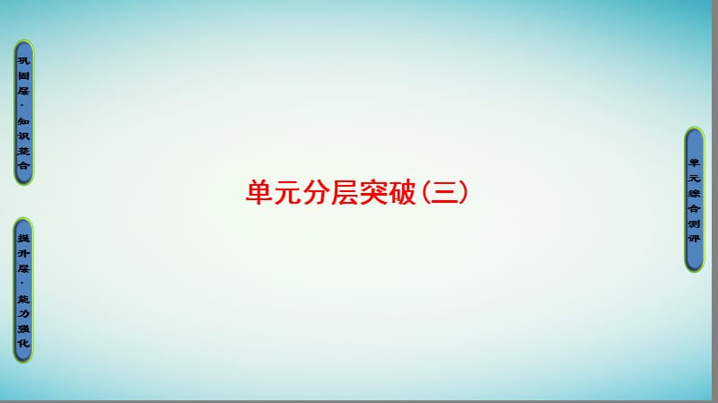 2018学年高中历史第3章各国经济体制的创新和调整第17课苏联的经济改革单元分层突破课件岳麓版必修名师制作优质学案.ppt_第1页