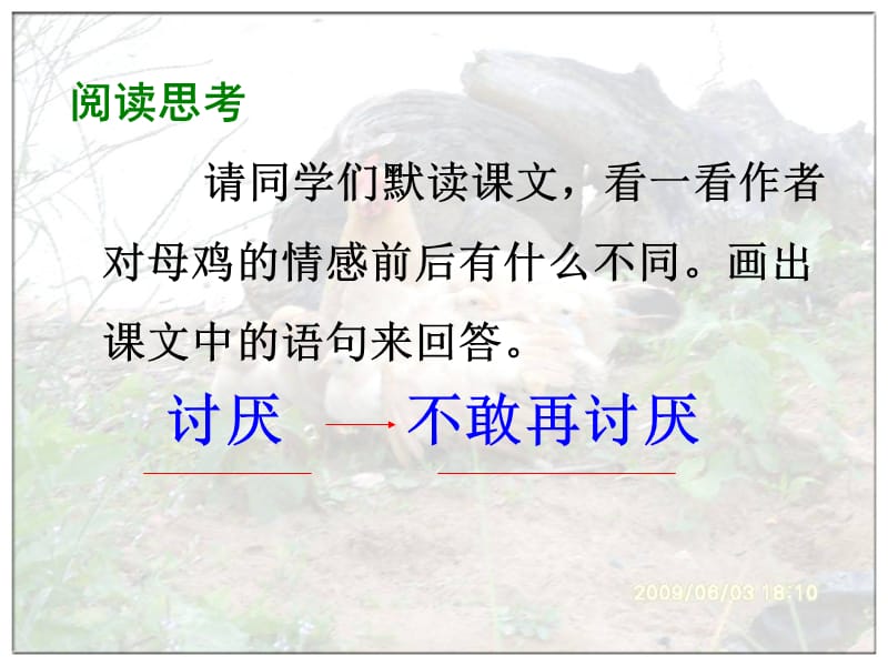 16.母鸡ppt名师制作优质教学资料.ppt_第2页