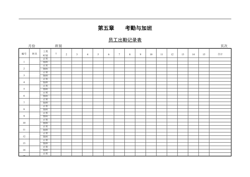 1员工出勤记录表.doc.doc_第1页