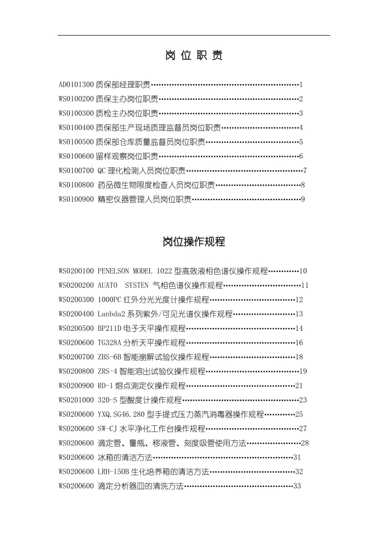 质量部岗位职责及岗位操作规程.doc_第2页