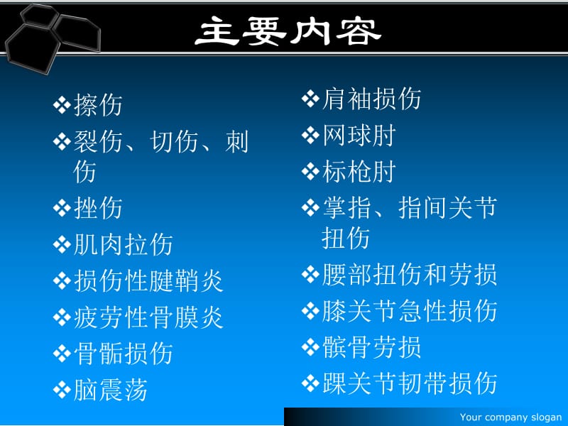 常见运动损伤名师制作优质教学资料.ppt_第2页