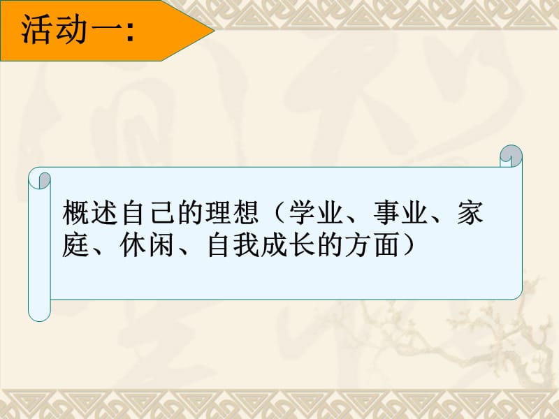 [最新中考政治]中山市小榄花城中学政治课件：人教版九年级全册 第十课 选择希望人生 第一框 正确对待理想与现实名师制作优质学案.ppt_第3页