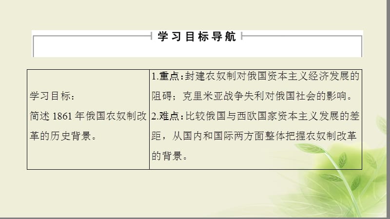 2018学年高中历史专题七俄国农奴制改革一危机笼罩下的俄国课件人民版选修名师制作优质学案.ppt_第2页