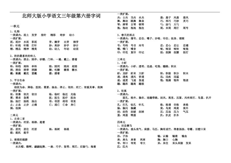 第六册语文重点基础知识.doc_第1页