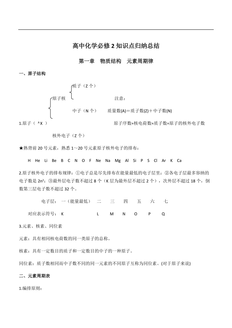 高一必修二人教版化学知识点新非常全.doc_第1页