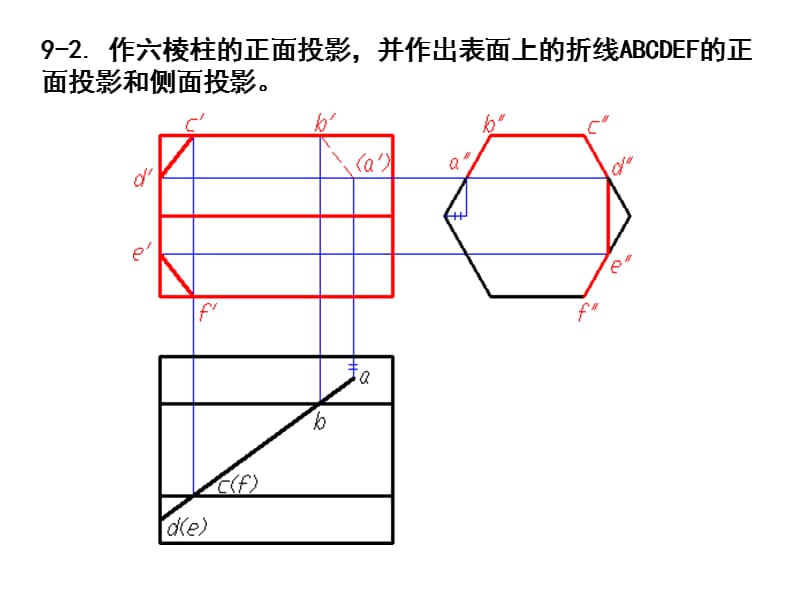 画法几何与机械制图基础(材料)立体部分习...名师制作优质教学资料.ppt_第2页