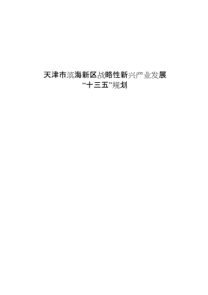 1-天津市滨海新区战略性新兴产业发展十三五规划名师制作优质教学资料.doc