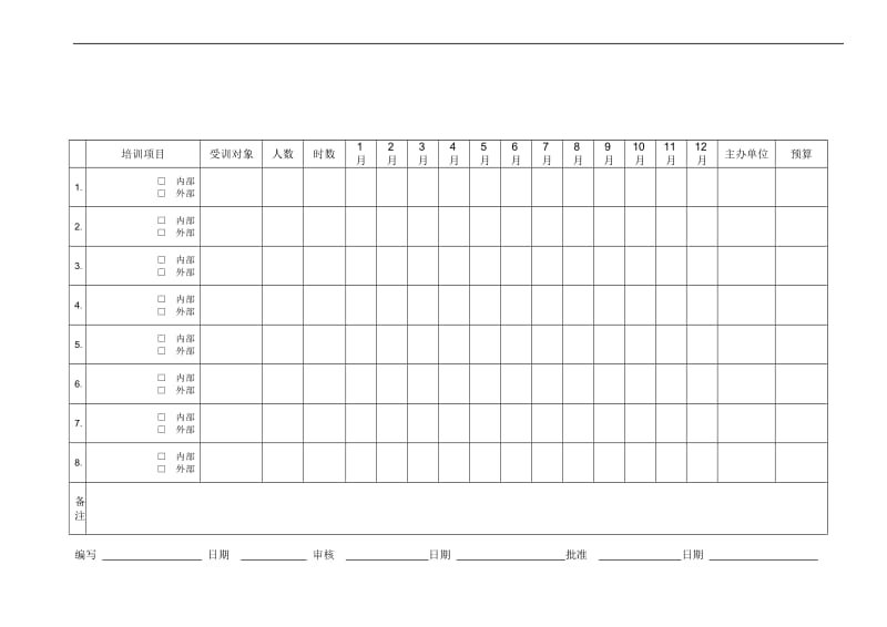 XSX-FM-0112年度培训计划.doc_第1页