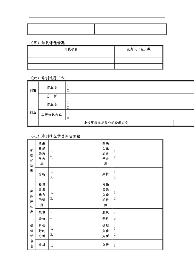 保险公司培训总结报告表格.doc_第3页