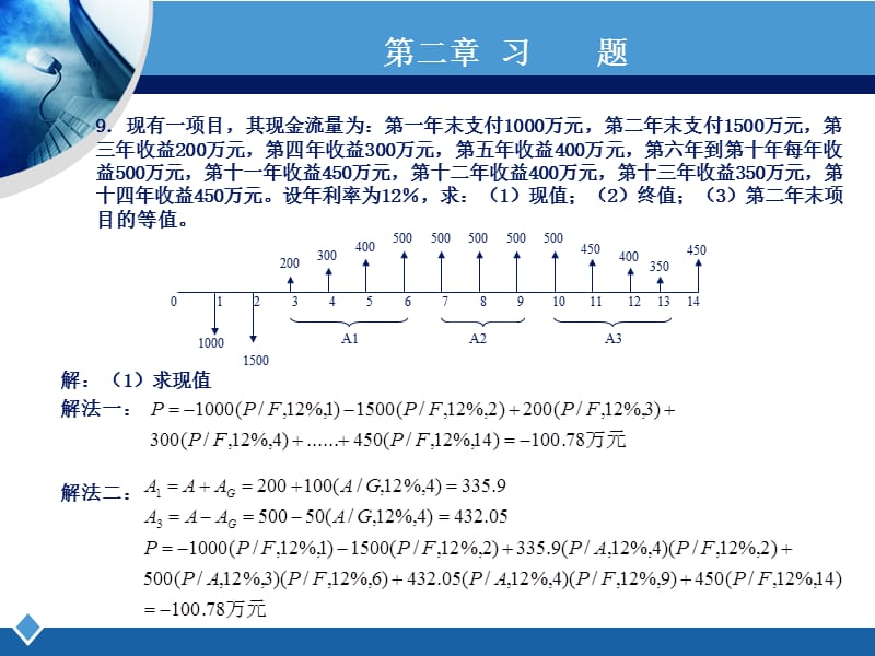 技术经济学课后习题答案名师制作优质教学资料.ppt_第1页