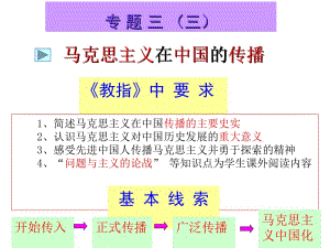 马克思主义在中国的传播名师制作优质教学资料.ppt