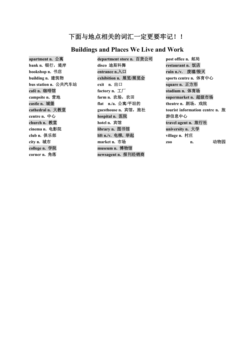 ket分类词汇表名师制作优质教学资料.doc_第3页