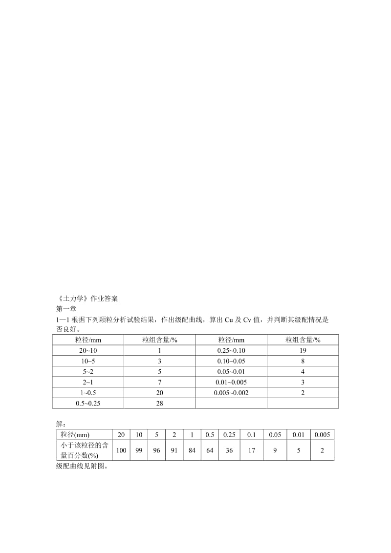 《土力学》作业答案名师制作优质教学资料.doc_第1页