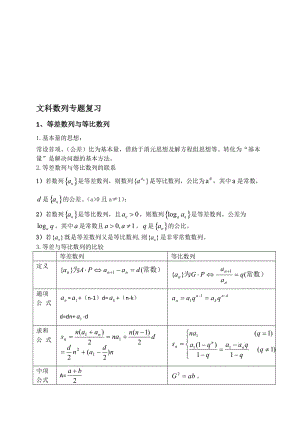 2017高考数列专题复习(精典版知识点+大题分类+选择题+答案详解)名师制作优质教学资料.doc