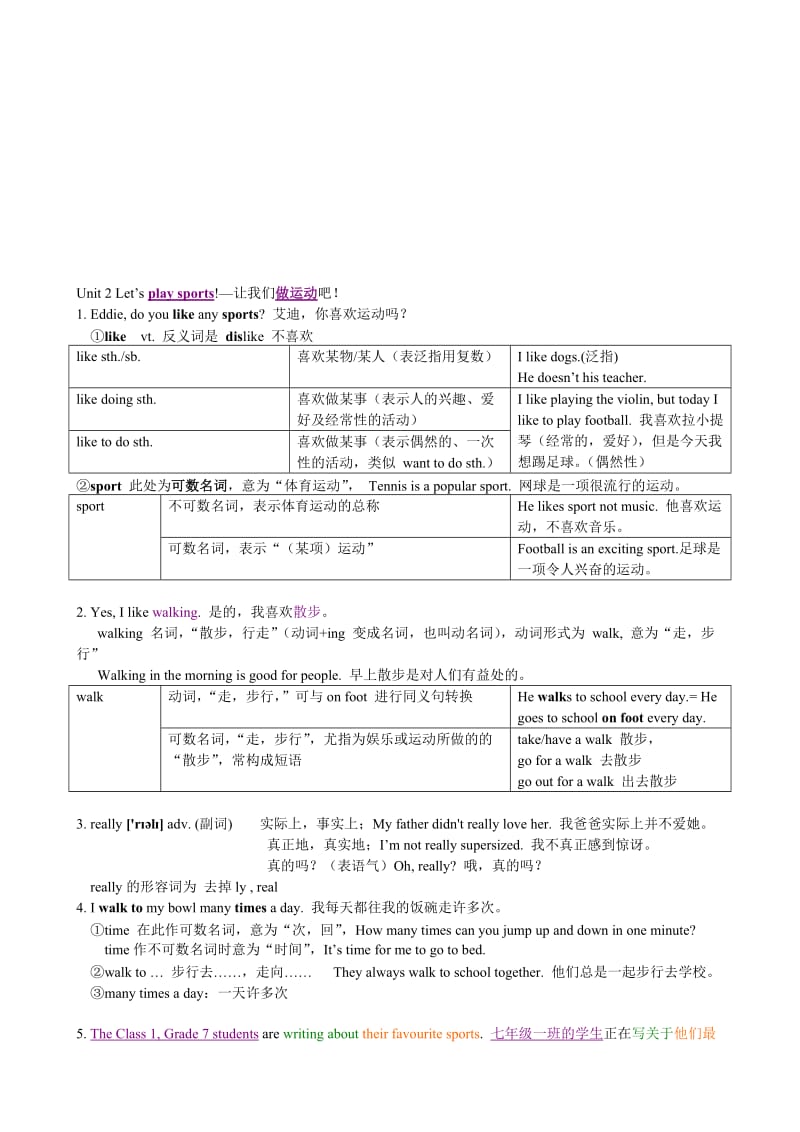 7A-unit2-内容总结名师制作优质教学资料.doc_第1页