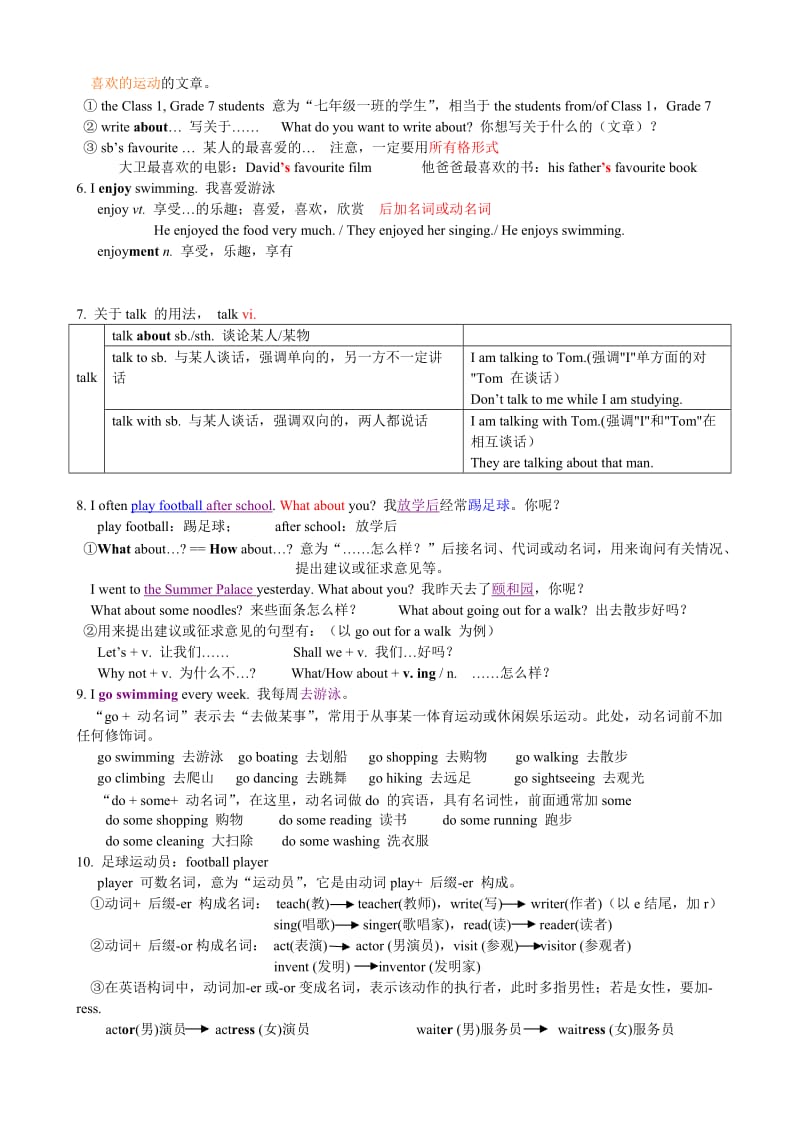 7A-unit2-内容总结名师制作优质教学资料.doc_第2页