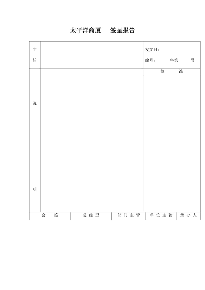 xx商厦签呈报告.doc_第1页