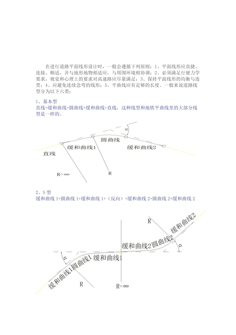 5种基本平曲线线型名师制作优质教学资料.doc_第1页