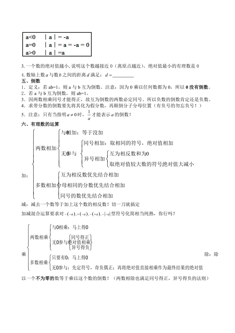 2017最新人教版初一数学知识点大全名师制作优质教学资料.doc_第2页