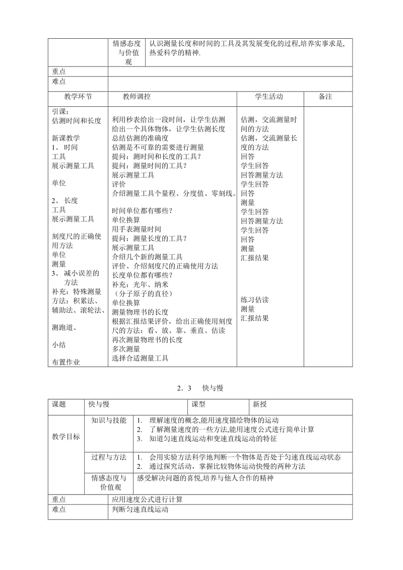 《八年级物理教案(沪科版)》名师制作优质教学资料.doc_第3页