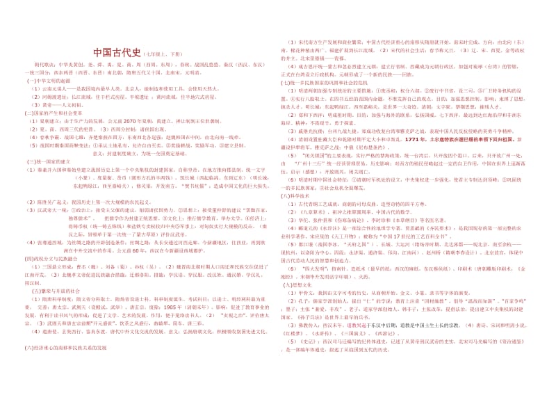 2017年八年级上册历史复习提纲名师制作优质教学资料.doc_第1页