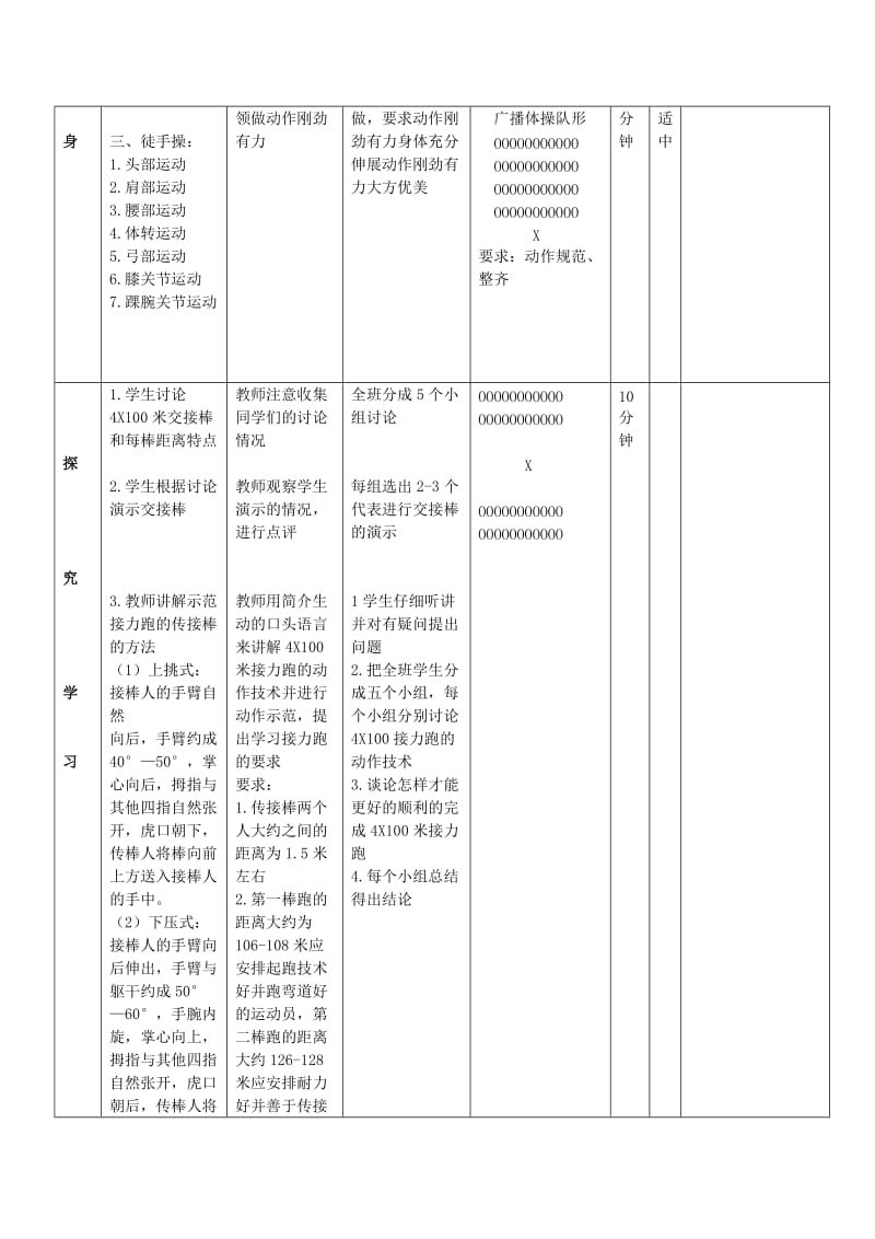 4X100接力跑教案名师制作优质教学资料.doc_第2页