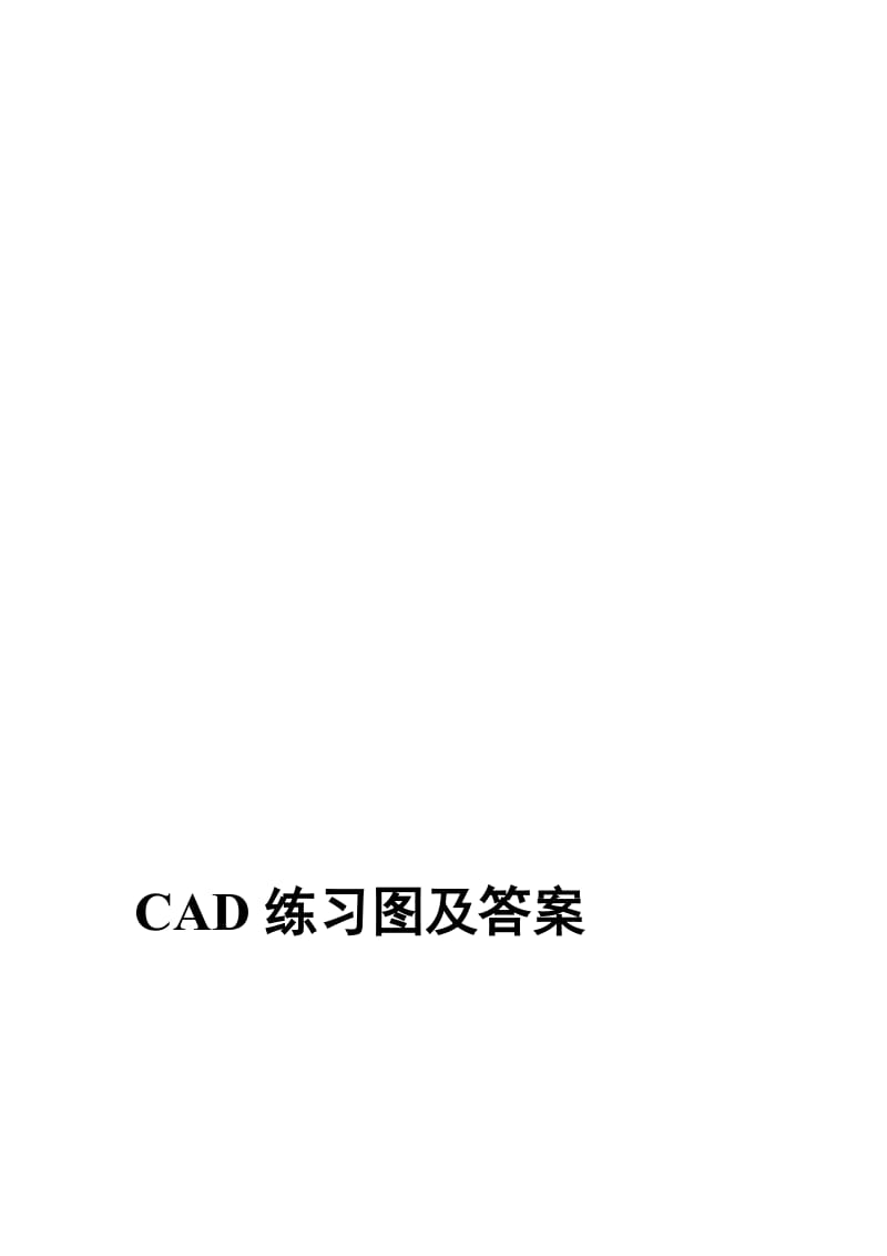 CAD练习图及答案名师制作优质教学资料.doc_第2页