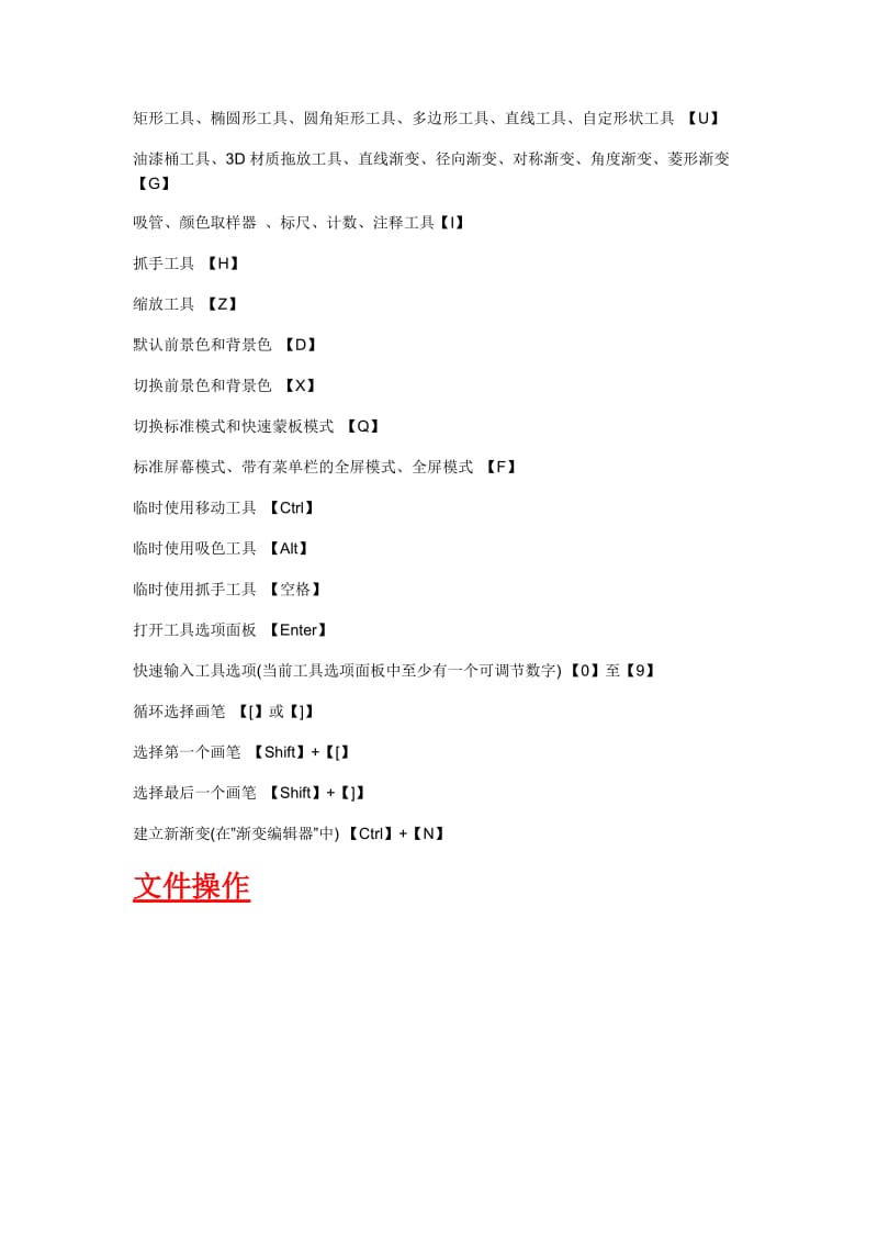 Photoshop--cs6快捷键命令大全名师制作优质教学资料.doc_第2页