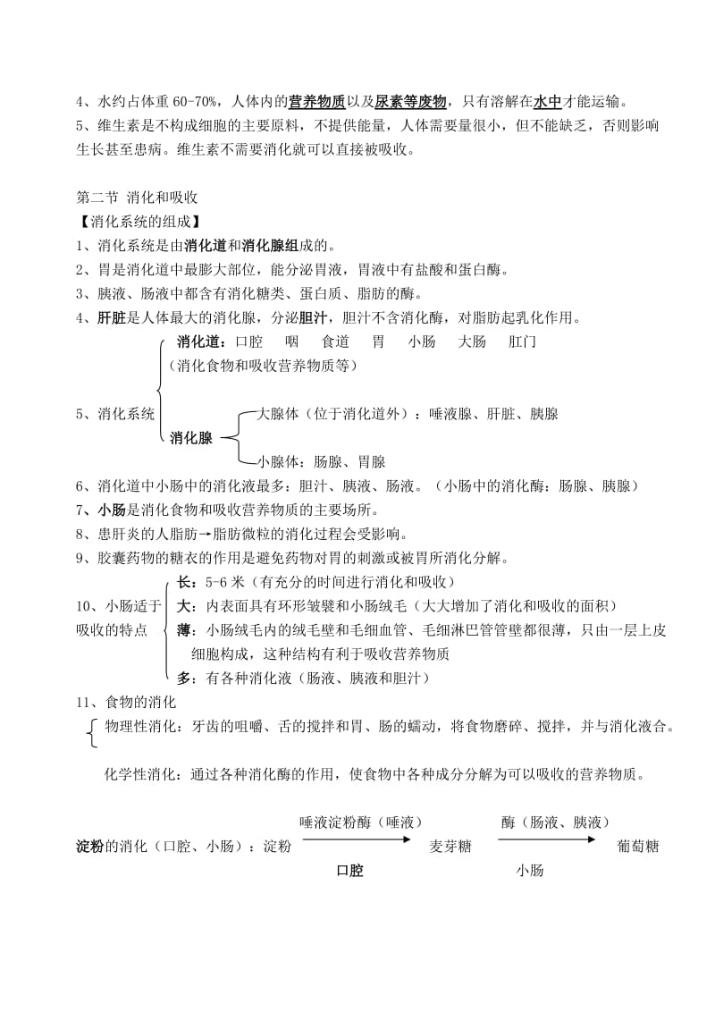 2018最新人教版七年级生物下册知识点归总名师制作优质教学资料.doc_第3页