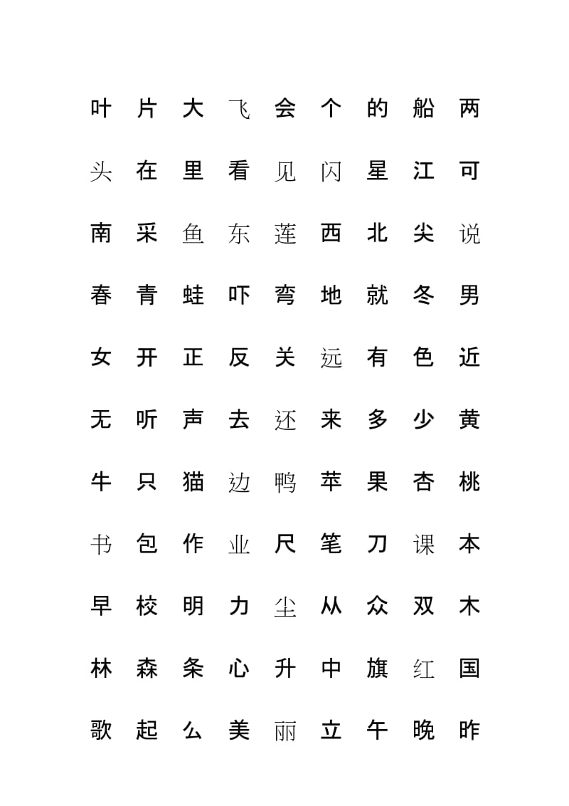 2018年新人教版语文一年级上册识字表+写字表注音练习名师制作优质教学资料.doc_第2页