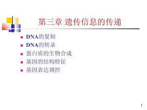 医学课件第三章遗传信息的传递.ppt