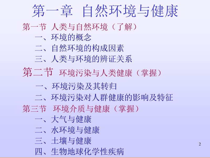 医学课件第一章自然环境与健康.ppt_第2页