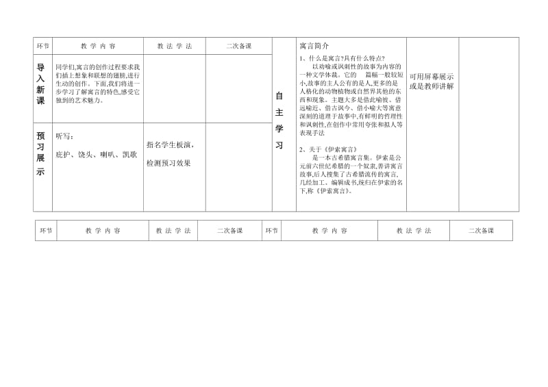 《伊索寓言》两则教学设计[精选文档].doc_第2页