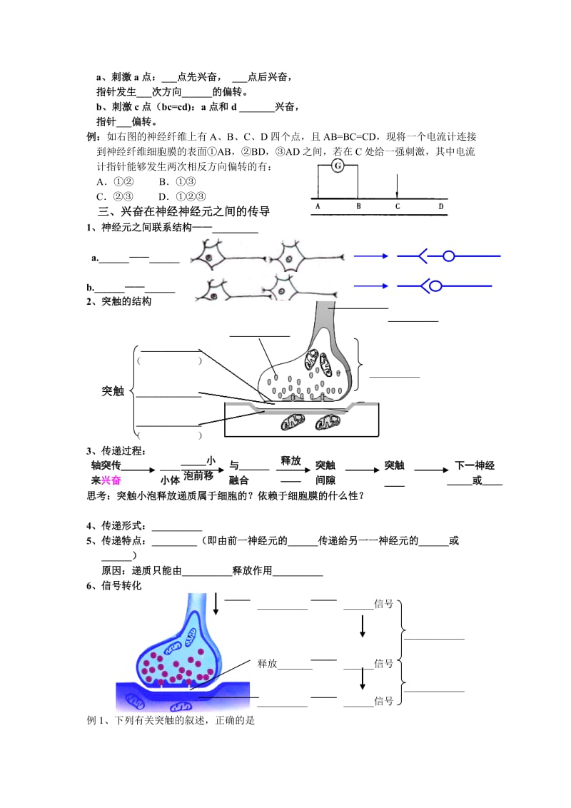 2.1《通过神经系统的调节》试题姜云祥[精选文档].doc_第3页