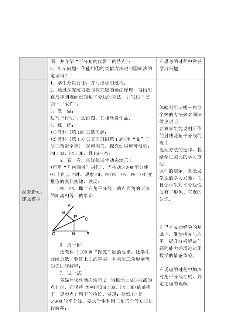 13.3角的平分线的性质教案(1)[精选文档].doc_第2页