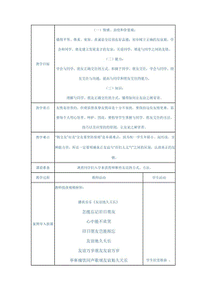 最新《让友谊之树常青》教案汇编.doc